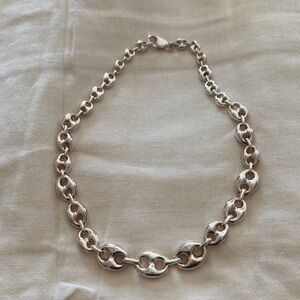 Chic Silver Link Necklace